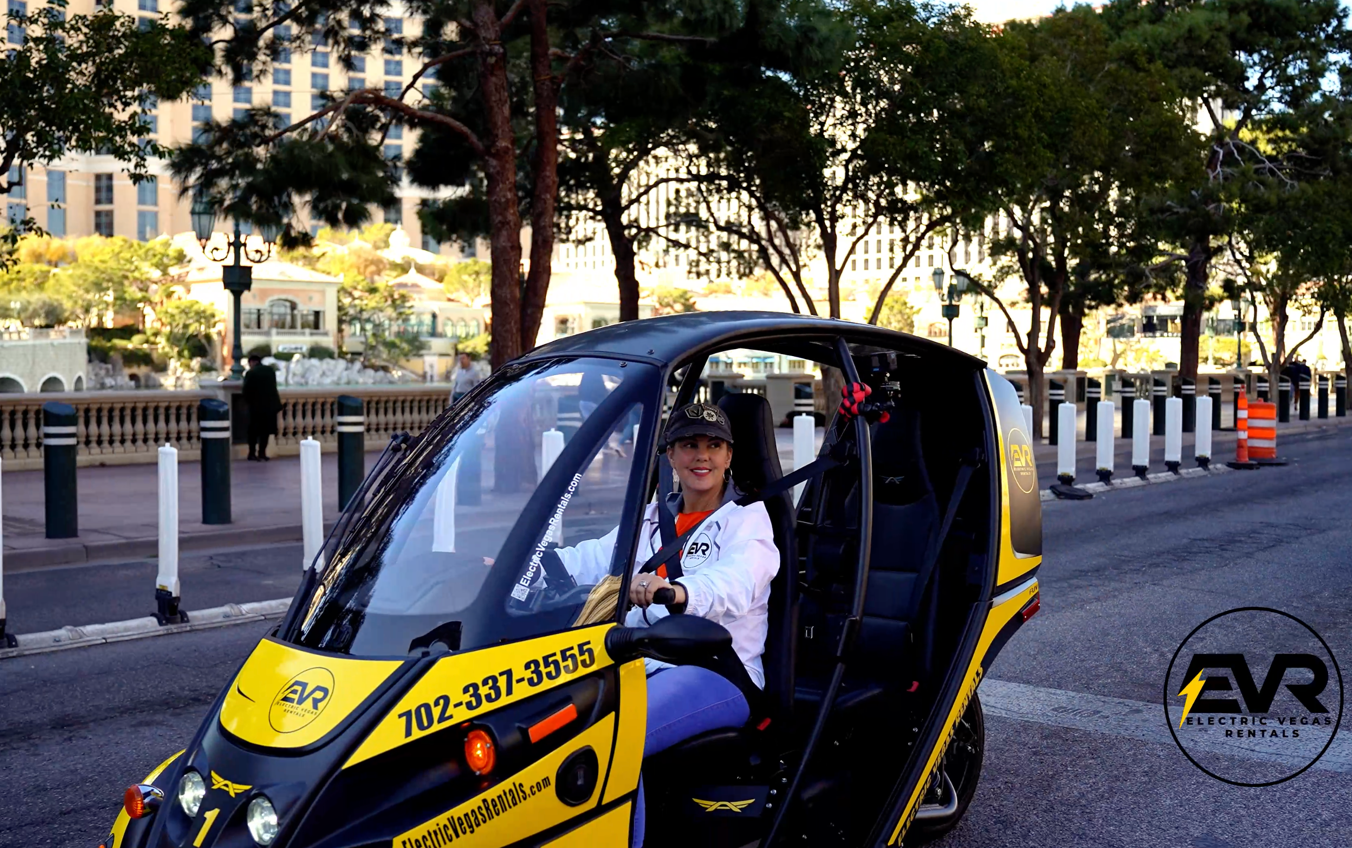 Tourists enjoying electric rentals in Las Vegas